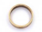 Vintage 9kt yellow gold polished flat 4mm wedding ring
