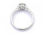 Vintage diamond solitaire engagement ring in 18kt white gold