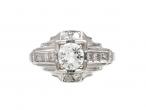 1920s diamond fancy solitaire engagement ring