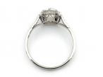 Antique 1.11ct cushion shape Old Mine cut diamond solitaire ring