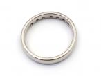 Platinum diamond set half eternity ring