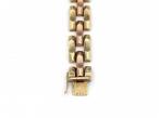 1960s Hungarian 14kt rose and yellow gold textured bracelet