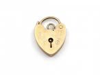 1973 heart lock in 9kt yellow gold