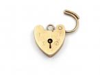 1973 heart lock in 9kt yellow gold