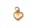Vintage mini puffy heart pendant in rose gold