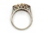 Vintage diamond set wirework ring in 18kt white gold