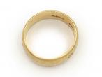 1961 floral engraved 7.5mm wedding ring in 22ct yellow gold
