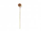 Vintage 9kt yellow gold rose stick pin