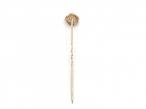 Vintage 9kt yellow gold rose stick pin