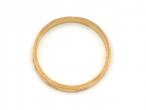1953 flower engraved 2.2mm wedding ring in 22ct yellow gold