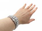 Art Deco diamond panel bracelet in platinum
