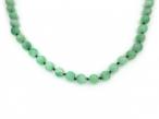 Vintage 40" jade bead necklace