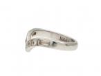 Platinum Diamond Set Wishbone Wedding Ring