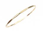 Vintage faceted 9kt yellow gold bangle