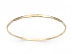 Vintage faceted 9kt yellow gold bangle