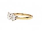 Vintage diamond three stone engagement ring in 18kt yellow gold