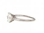 Vintage 1.20ct round brilliant cut diamond solitaire engagement ring