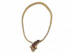 Almandine garnet serpent necklace