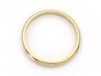 1995 D-shape 2.4mm wedding ring in 18kt yellow gold