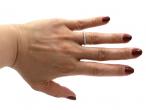 18kt white gold diamond claw set half eternity ring