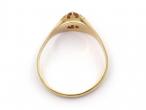 1912 diamond set signet ring in 18kt yellow gold