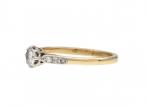 Antique Diamond Solitaire Engagement Ring in 18kt Yellow Gold