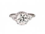 Antique 1.27ct Old European cut diamond solitaire engagement ring
