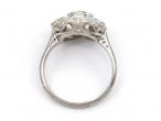 1950s diamond coronet cluster engagement ring in platinum
