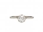 Vintage Diamond Solitaire Engagement Ring in Platinum