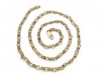 14kt yellow gold fancy link chain necklace
