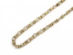 14kt yellow gold fancy link chain necklace