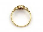 Antique acrostic 'REGARD' daisy cluster ring in yellow gold