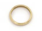 18kt yellow gold and diamond channel set half eternity ring