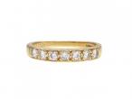 Diamond Seven Stone Half Eternity Ring in 18kt Yellow Gold