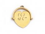 Vintage heart 'I LOVE YOU' spinner charm