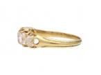 Antique five stone Old Mine cut diamond ring in gold