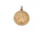 Vintage St. Christopher medal in 9kt yellow gold