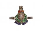 Royal Marines WWII sweetheart ring in sterling silver