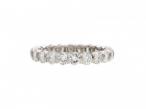 French vintage diamond tension set full eternity ring