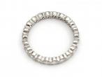 French Vintage Diamond Tension Set Full Eternity Ring
