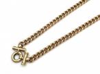 Vintage 9kt yellow gold hollow curb necklace