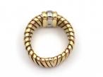 Retro Cartier Tubogas Tri-Gold Ring