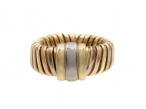 Retro Cartier Tubogas Tri-Gold Ring
