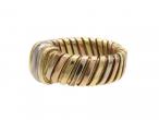 Retro Cartier Tubogas Tri-Gold Ring