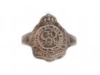 WWII Royal Engineers sweetheart ring in silver