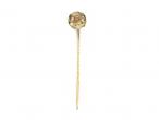 Vintage citrine and yellow gold stickpin