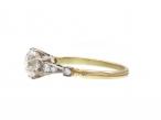 Edwardian 1.39ct Old Mine cut diamond engagement ring