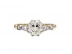 Edwardian 1.39ct Old Mine cut diamond engagement ring