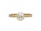 Victorian 1.05ct Old European cut diamond solitaire in yellow gold