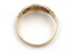 1905 Diamond & Ruby Set Gypsy Ring in 18kt Yellow Gold